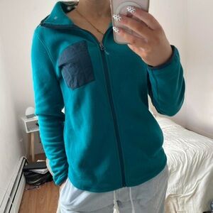 L.L. Bean Women's Teal fleece jacket